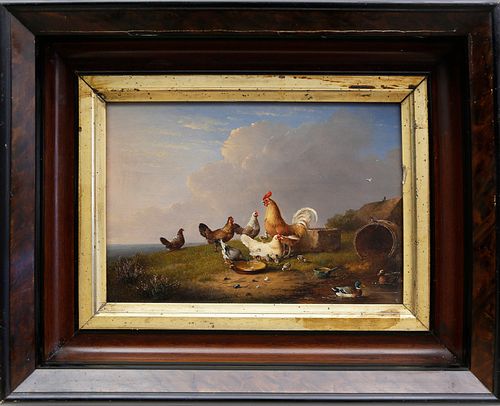 FRANZ VAN SEVERDONCK OIL ON WOOD