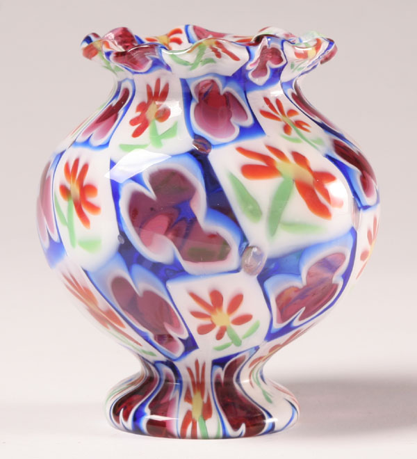 Fratelli Toso Murrine glass vase. 4