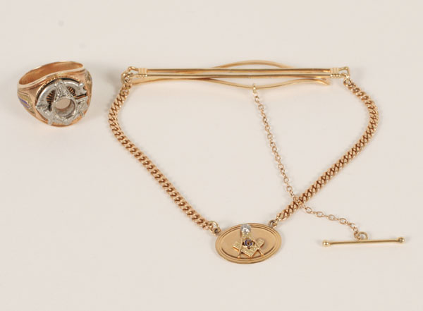 Fraternal antique Masonic gold