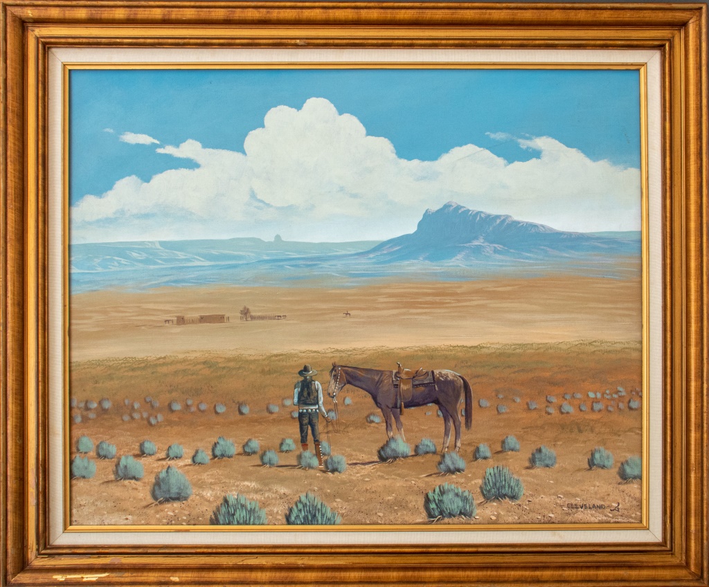 FRED CLEVELAND MAN AND HIS HORSE