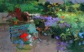 Fred Cuming (b.1930) oil on bo