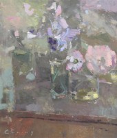 Fred Cuming (b.1930) oil on bo