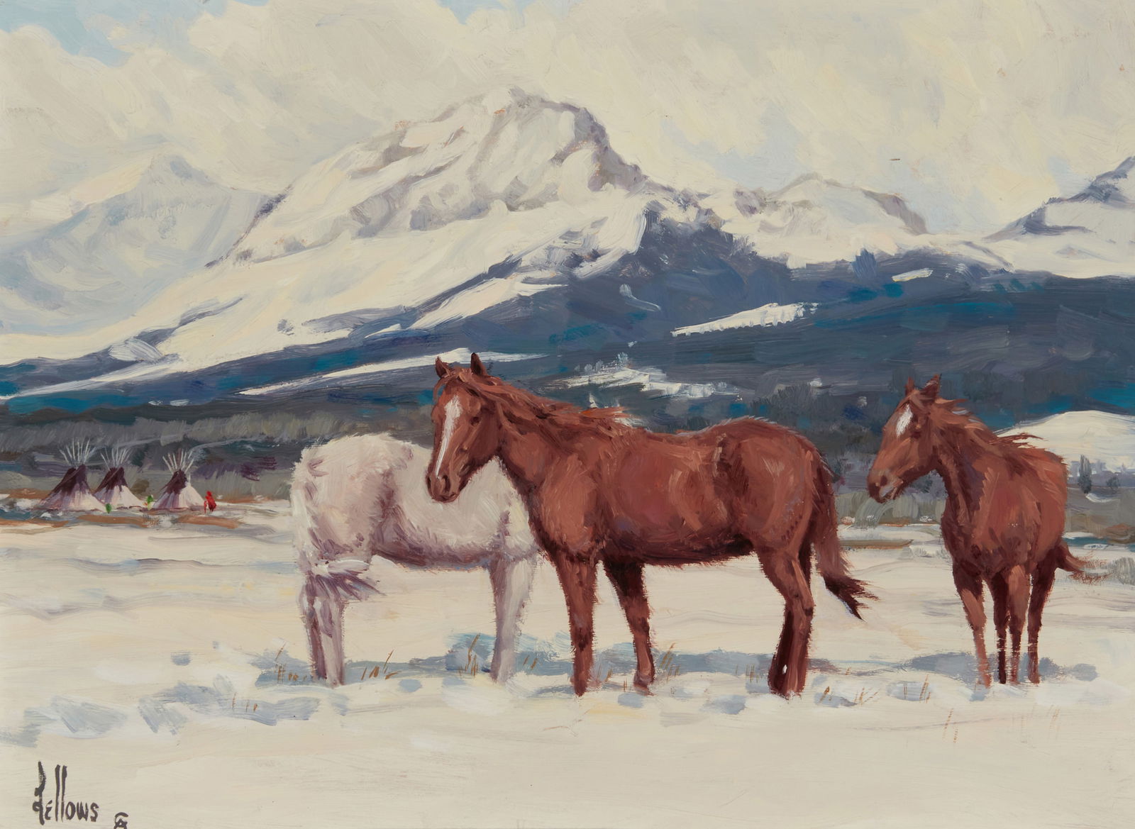FRED FELLOWS (B. 1934), "WINTER