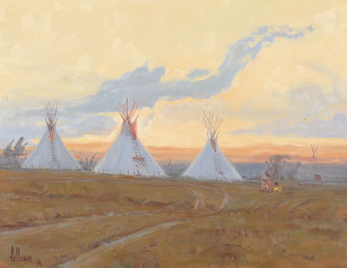 FRED FELLOWS OIL ON CANVAS