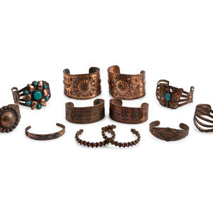 Fred Harvey Era Copper Trade Cuff