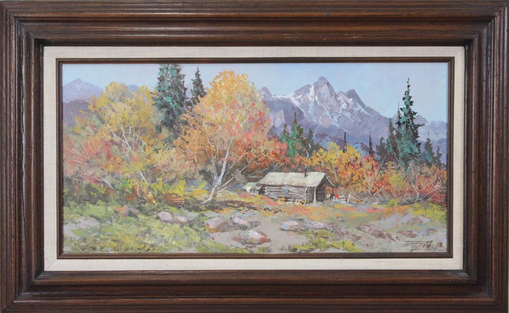 FRED OLDFIELD OIL ON CANVASFRED