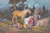 FRED OLDFIELD OIL ON CANVASFRE
