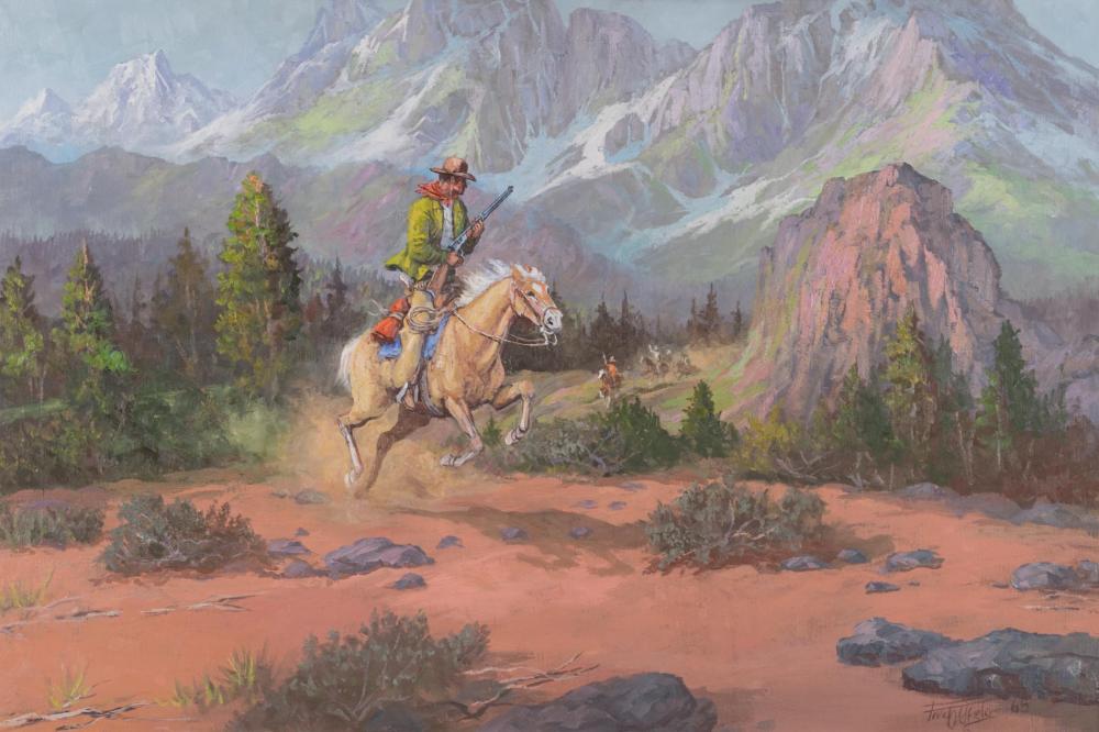 FRED OLDFIELD OIL ON CANVASFRED