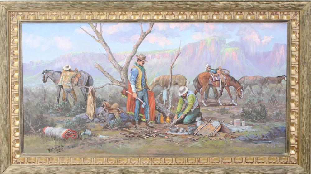 FRED OLDFIELD OIL ON CANVASFRED