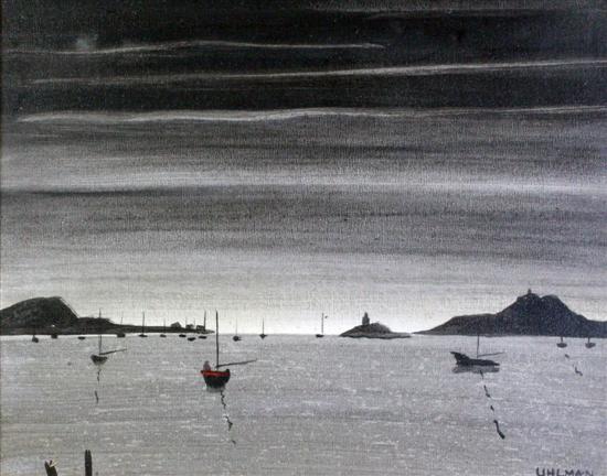 Fred Uhlman (1901-1985) oil on card