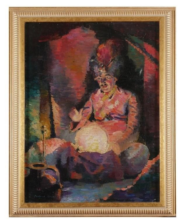 FREDERIC KRUSE, OIL ON CANVAS,