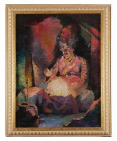FREDERIC KRUSE, OIL ON CANVAS,