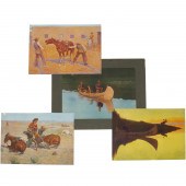 FREDERIC REMINGTON, (4) CHROMO