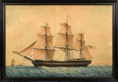 FREDERIC ROUX MARINE WATERCOLO