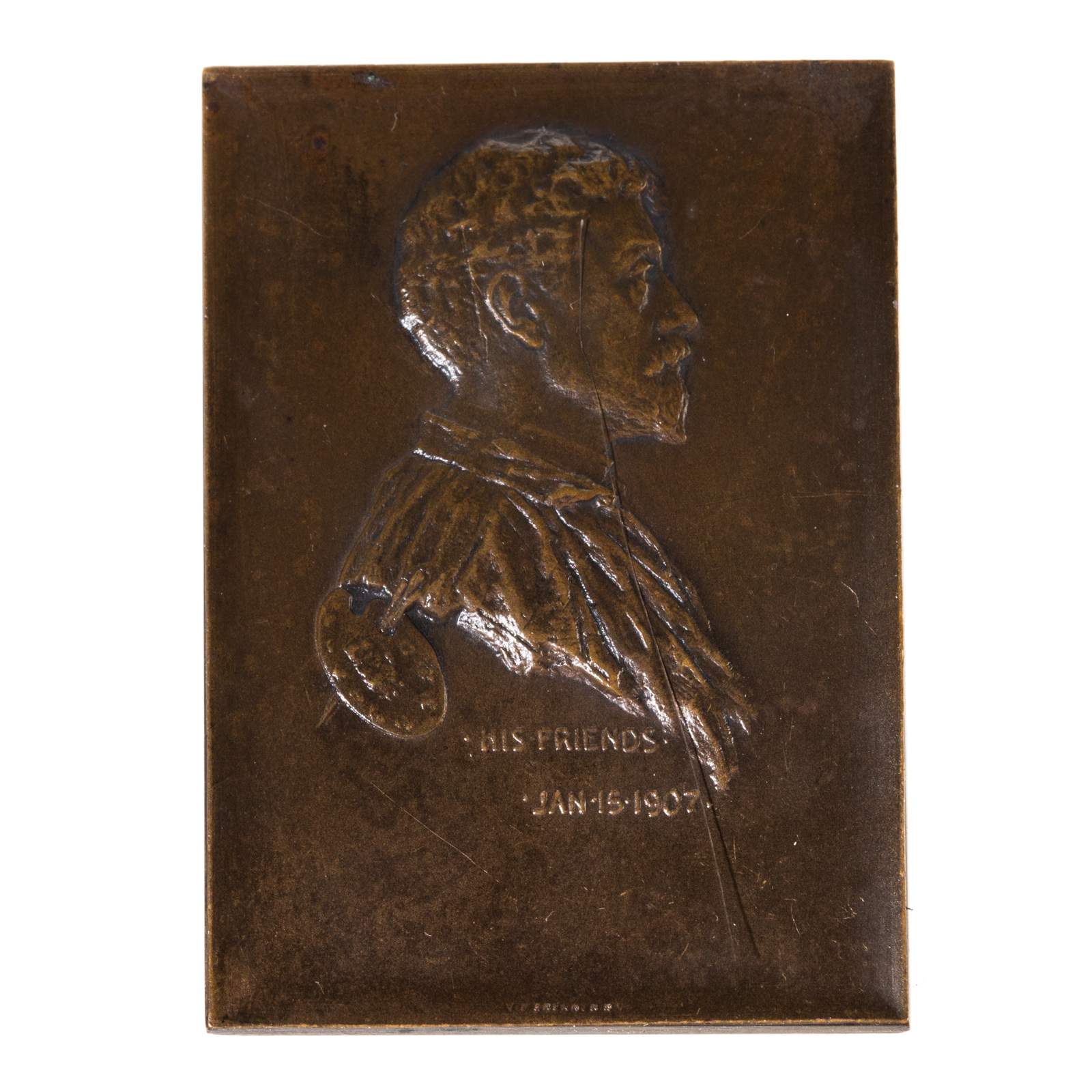 FREDERIC S. LAMB BRONZE GALVANO