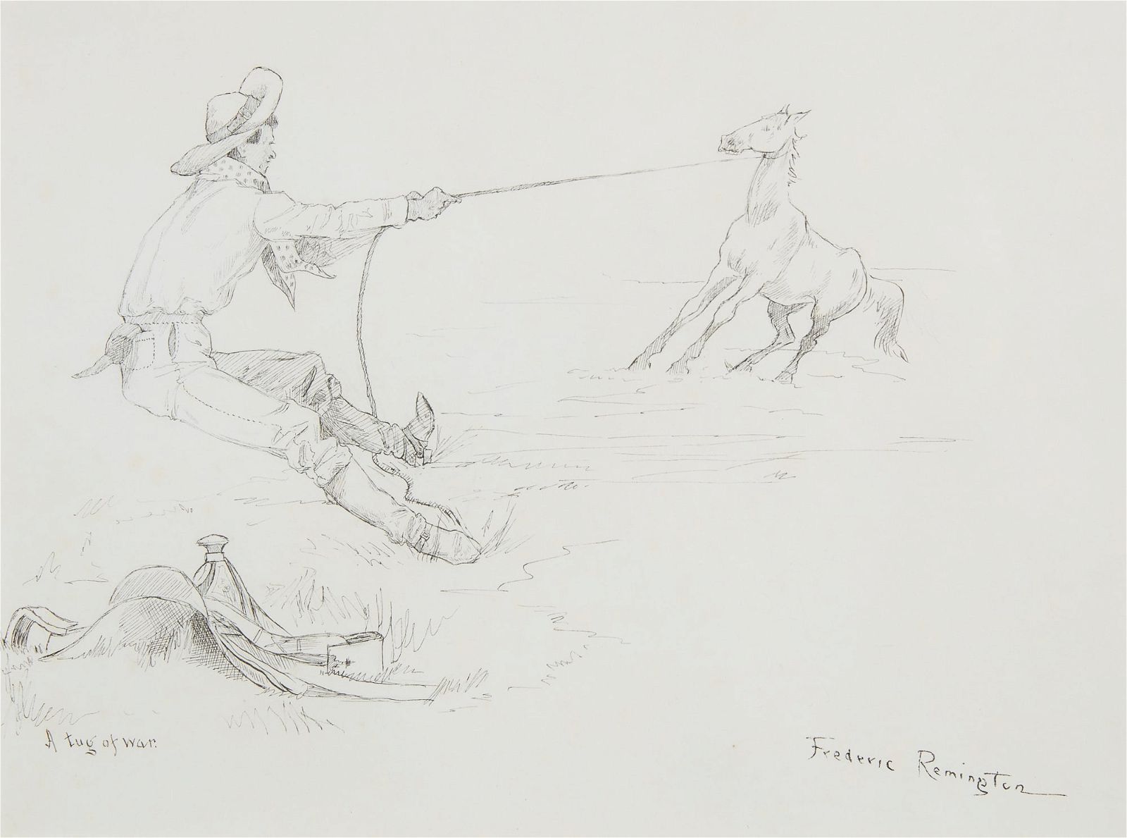 FREDERIC SACKRIDER REMINGTON, A TUG