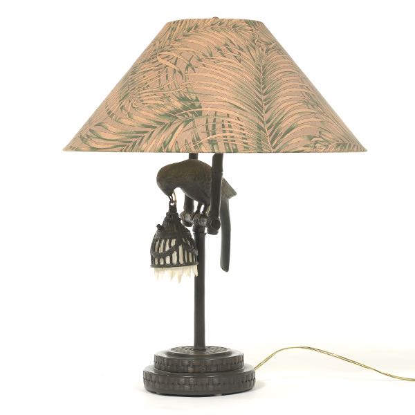 FREDERICK COOPER PARROT LAMP 27"H