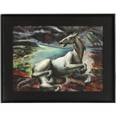 FREDERICK GILL, WATERCOLOR ON
