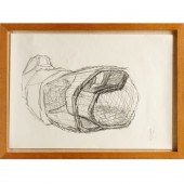 FREDERICK KIESLER, PENCIL DRAW