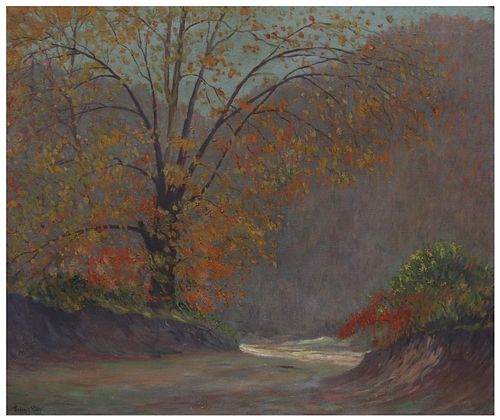 FREDERICK POLLEY (1875-1957) OIL ON
