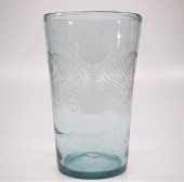 FREE-BLOWN & ENGRAVED FLIP GLA