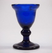FREE-BLOWN STEMMED EGG CUPAn e