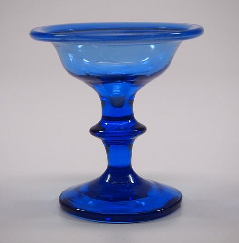 FREE-BLOWN STEMMED SALTAn early