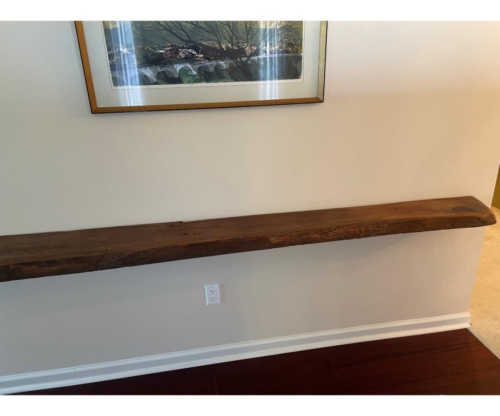 Freeform one-piece walnut plank