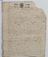 FRENCH 1686 HANDWRITTEN EIGHT-