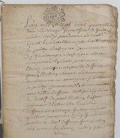 FRENCH 1787 HANDWRITTEN SIX-PA