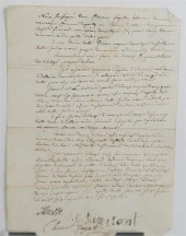 FRENCH 1818 HANDWRITTEN ONE PA