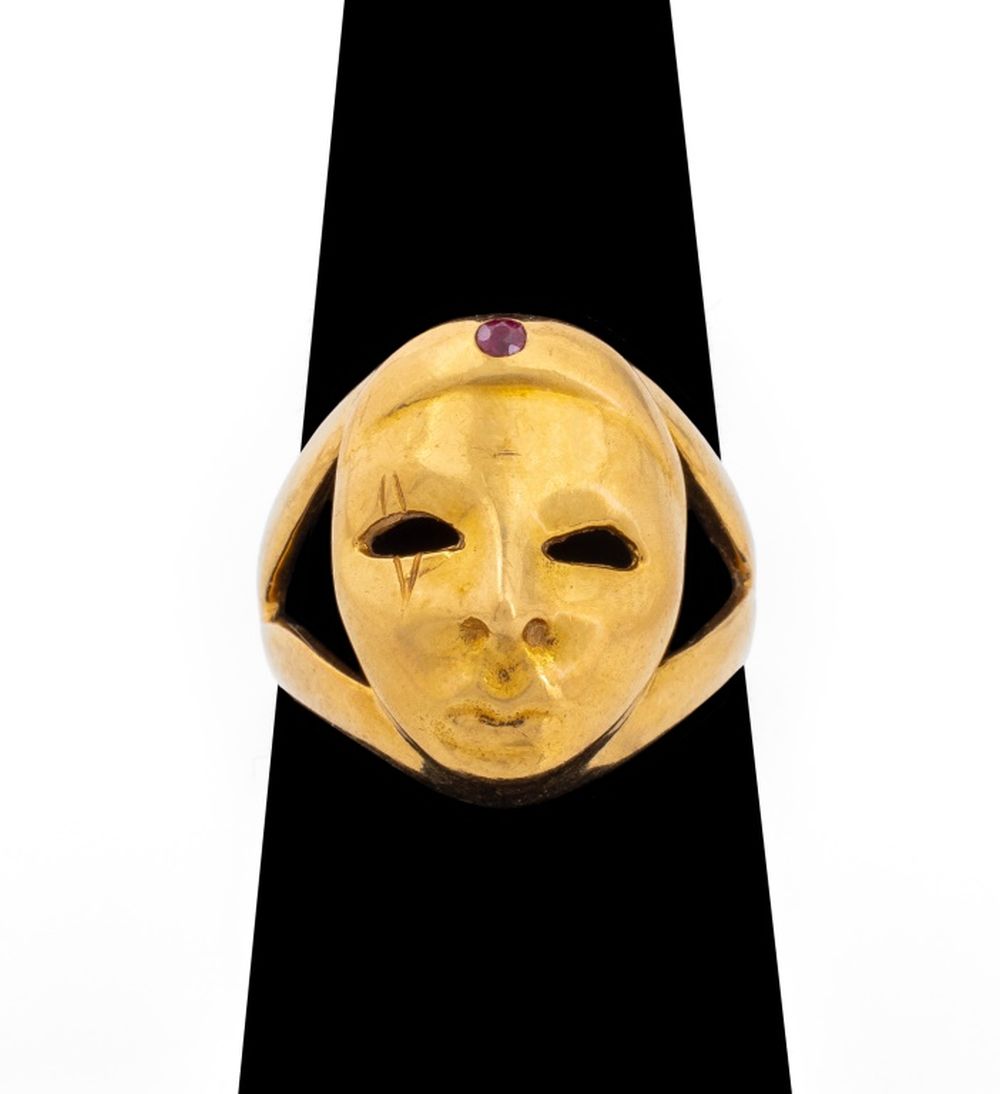 FRENCH 18K YELLOW GOLD PIERROT