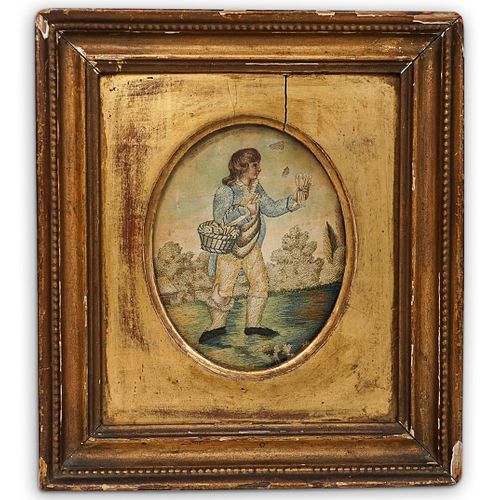 FRENCH 18TH CENT. SILK