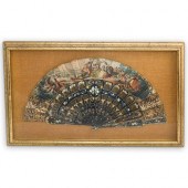 FRENCH 19TH CENTURY FRAMED HAN
