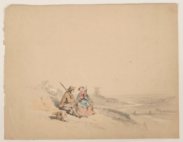 French 19th century pencil and