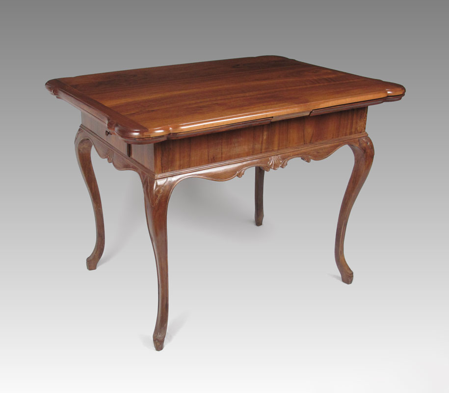 FRENCH 2 DRAWER DRAW LEAF TABLE: