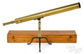 FRENCH 3" BRASS LIBRARY REFRAC