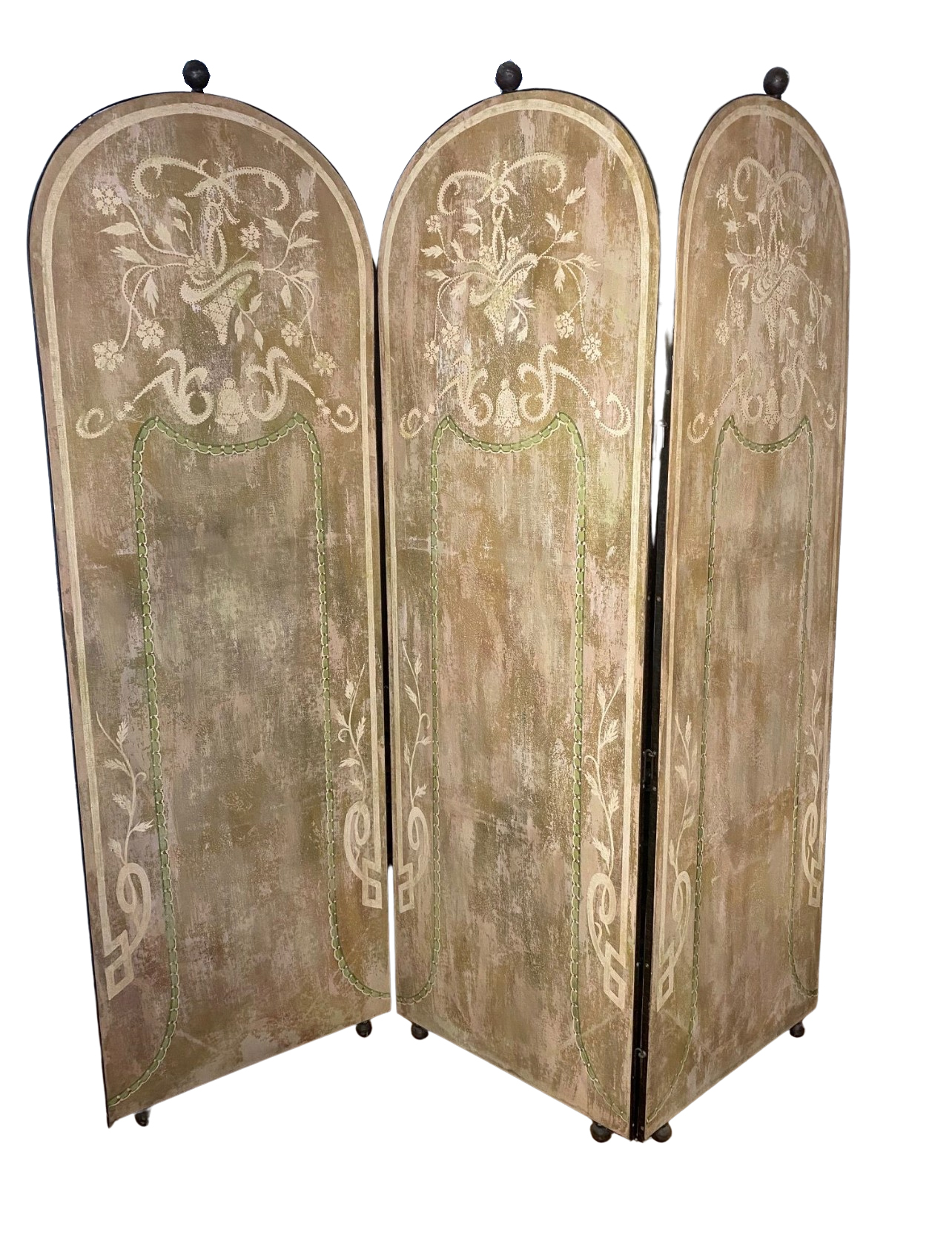 FRENCH 3 PANEL PTD. & EMBROIDERED