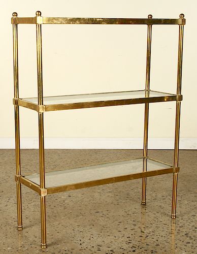 FRENCH 3 TIER BRONZE GLASS
