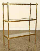 FRENCH 3 TIER BRONZE GLASS ETE