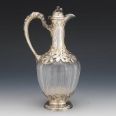 FRENCH 950 SILVER AND GLASS AE
