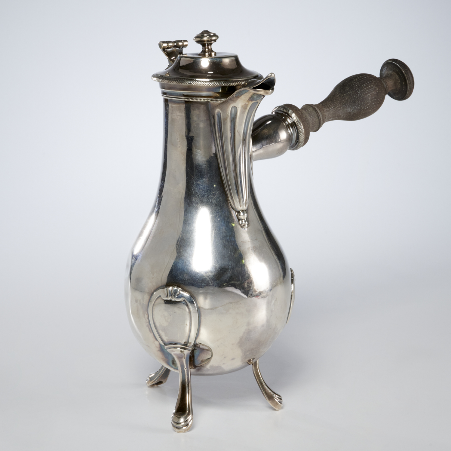 FRENCH 950 SILVER CHOCOLATE POT,