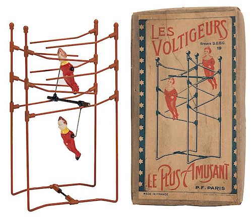 FRENCH ACROBATIC CLOWNS TOY SET