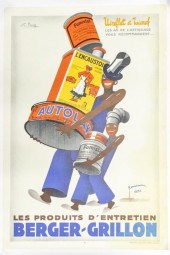 French advertising poster on c