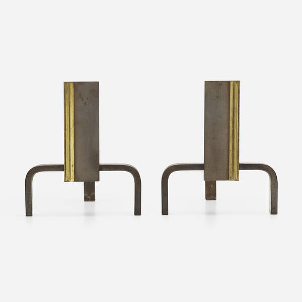 French. Andirons, pair. c. 1950,
