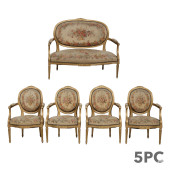 FRENCH ANTIQUE AUBUSSON TAPEST