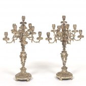 FRENCH ANTIQUE PAIR OF SILVER