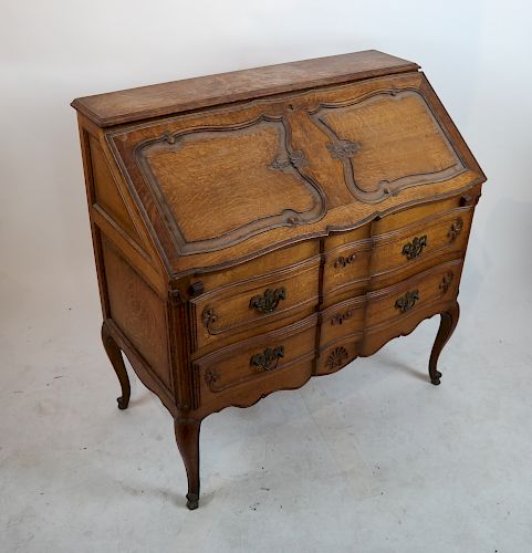 FRENCH ANTIQUE SLANT-FRONT