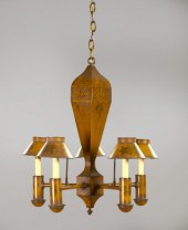 French Antiqued Gold Tole-Pein