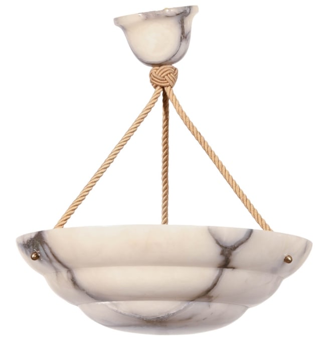 FRENCH ART DECO ALABASTER HANGING